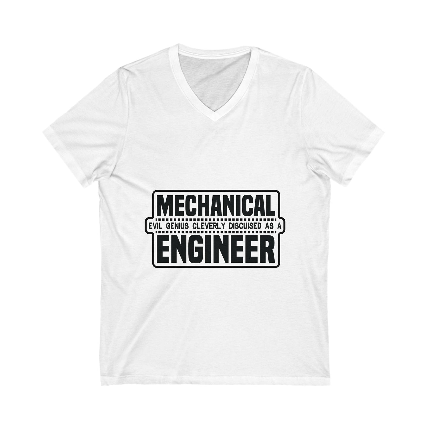 Mechanical Evil Unisex Short Sleeve V-neck Tshirt