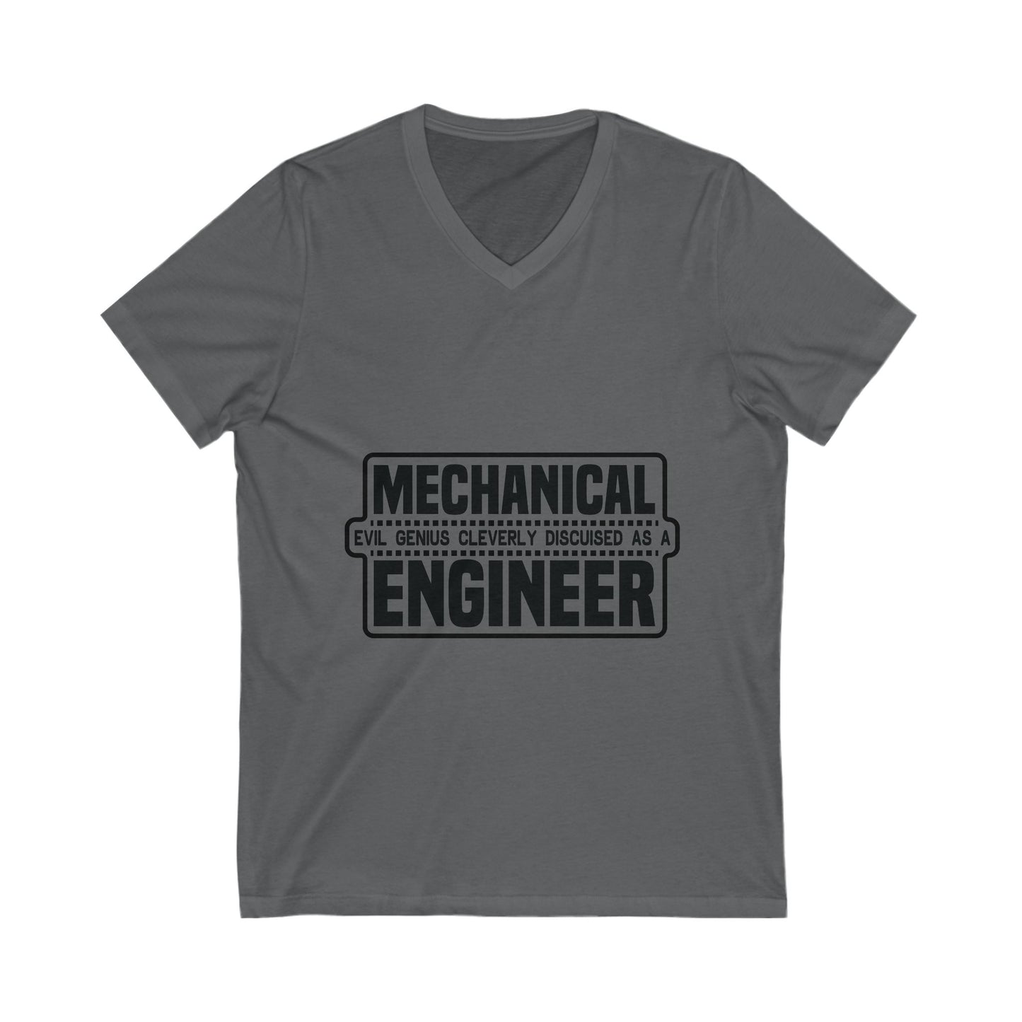 Mechanical Evil Unisex Short Sleeve V-neck Tshirt