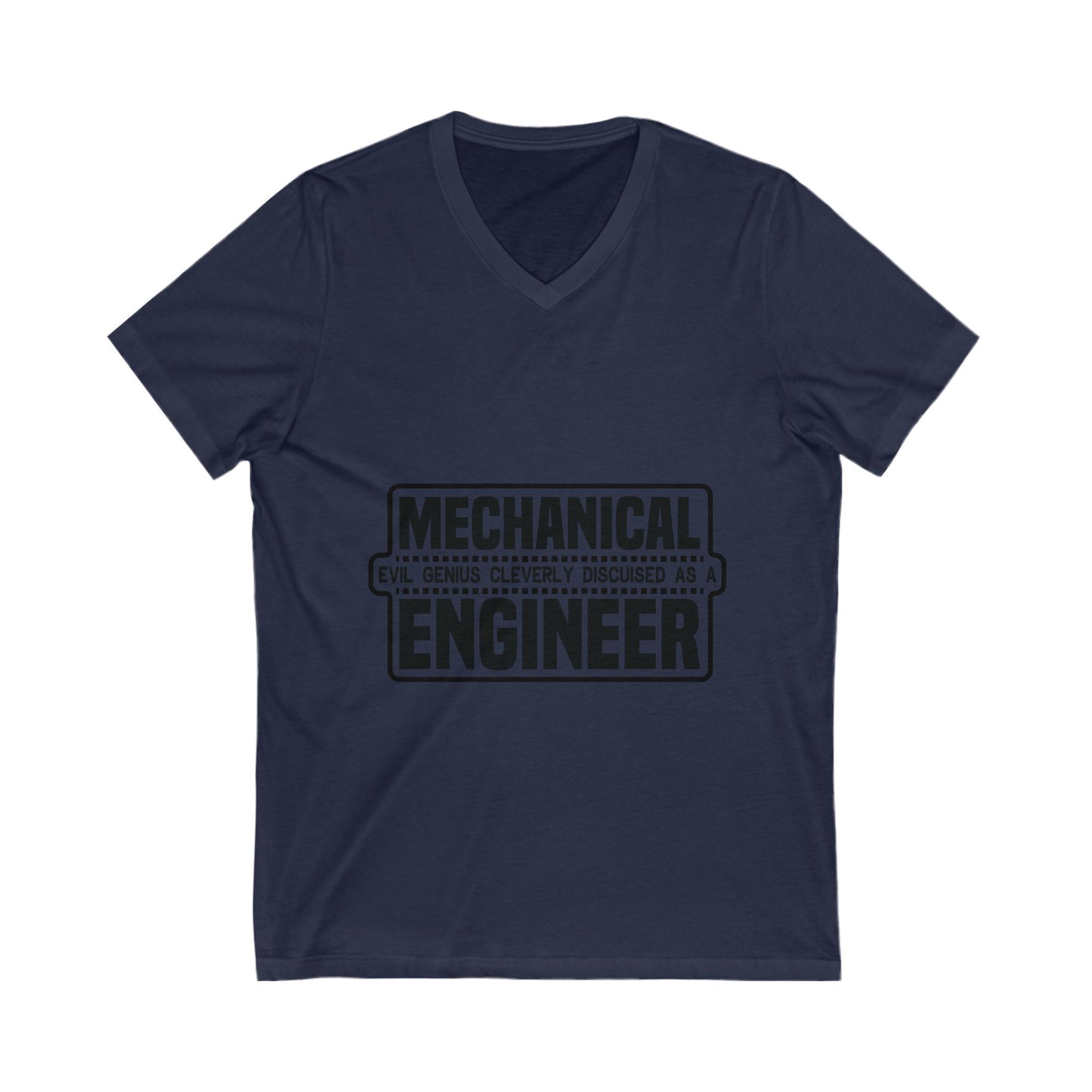 Mechanical Evil Unisex Short Sleeve V-neck Tshirt