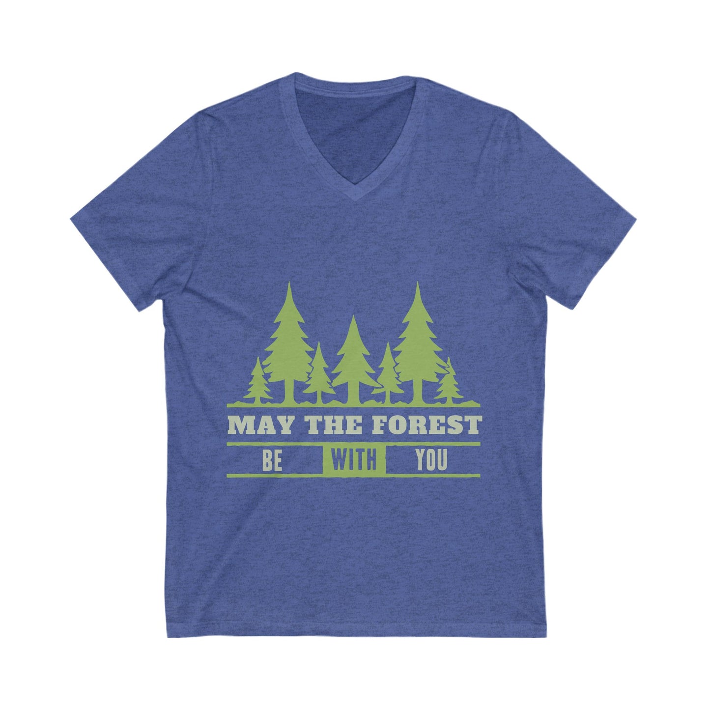 May The Forest Be With You Unisex Short Sleeve V-neck Tshirt