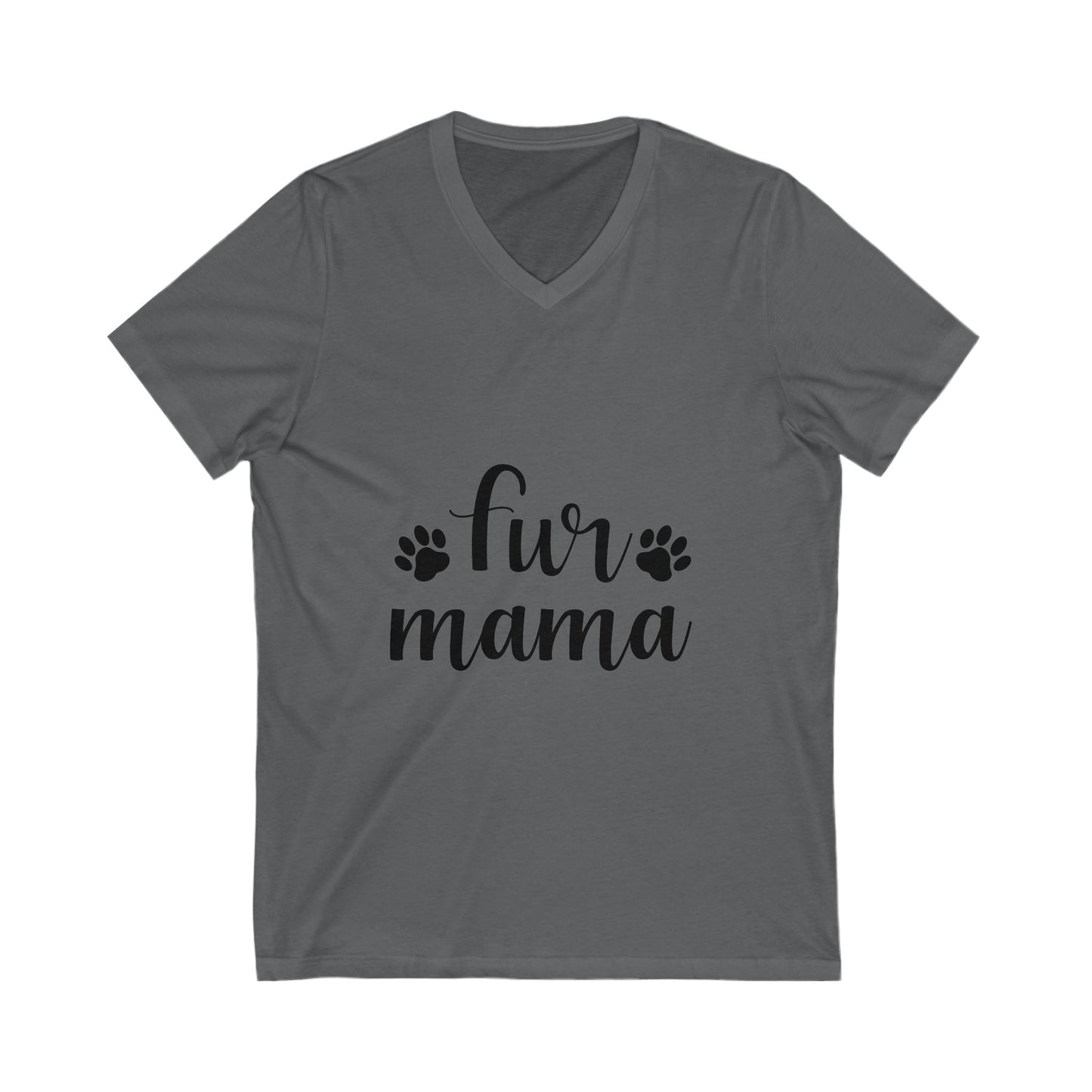 Fur Mama Unisex Short Sleeve V-neck Tshirt