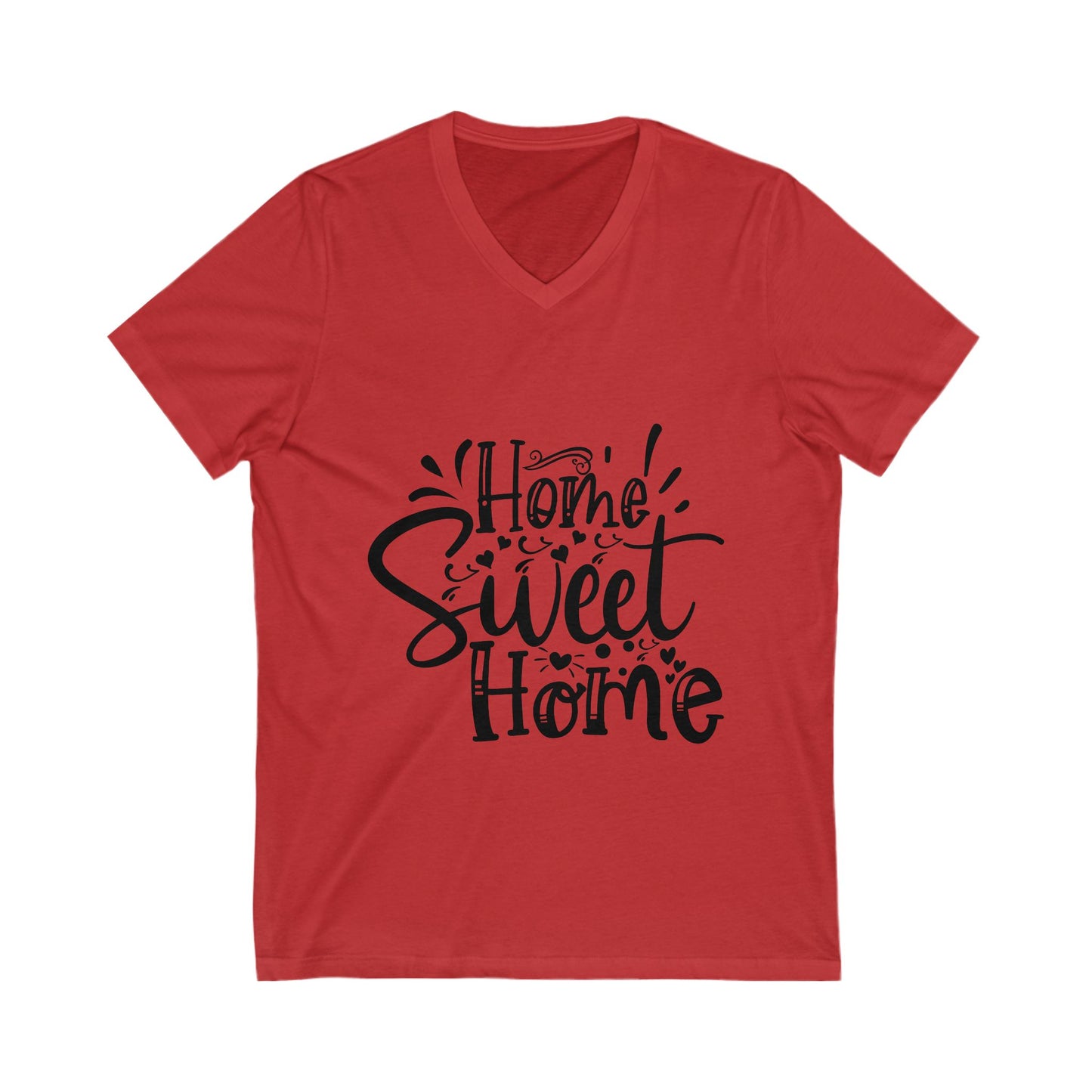 Home Sweet Home Unisex Short Sleeve V-neck Tshirt