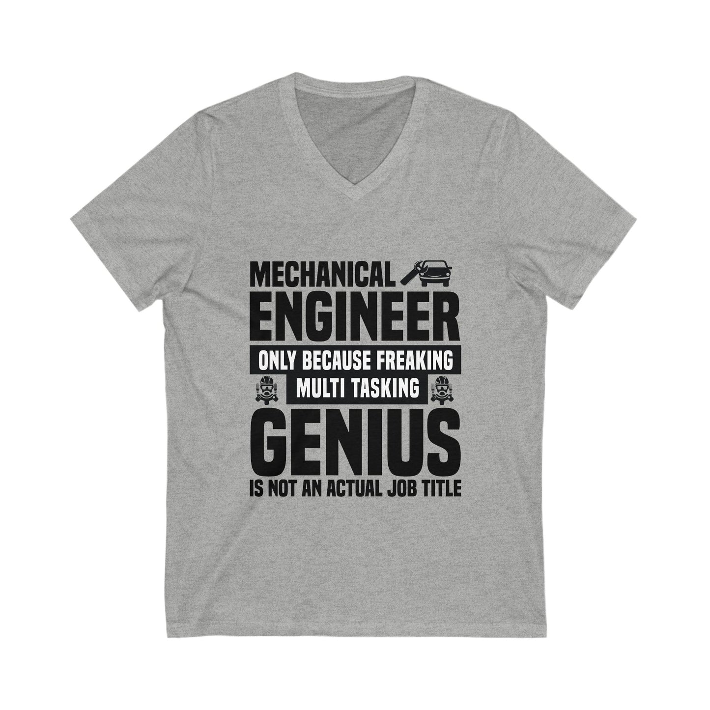 Mechanical Engineer Unisex Short Sleeve V-neck Tshirt