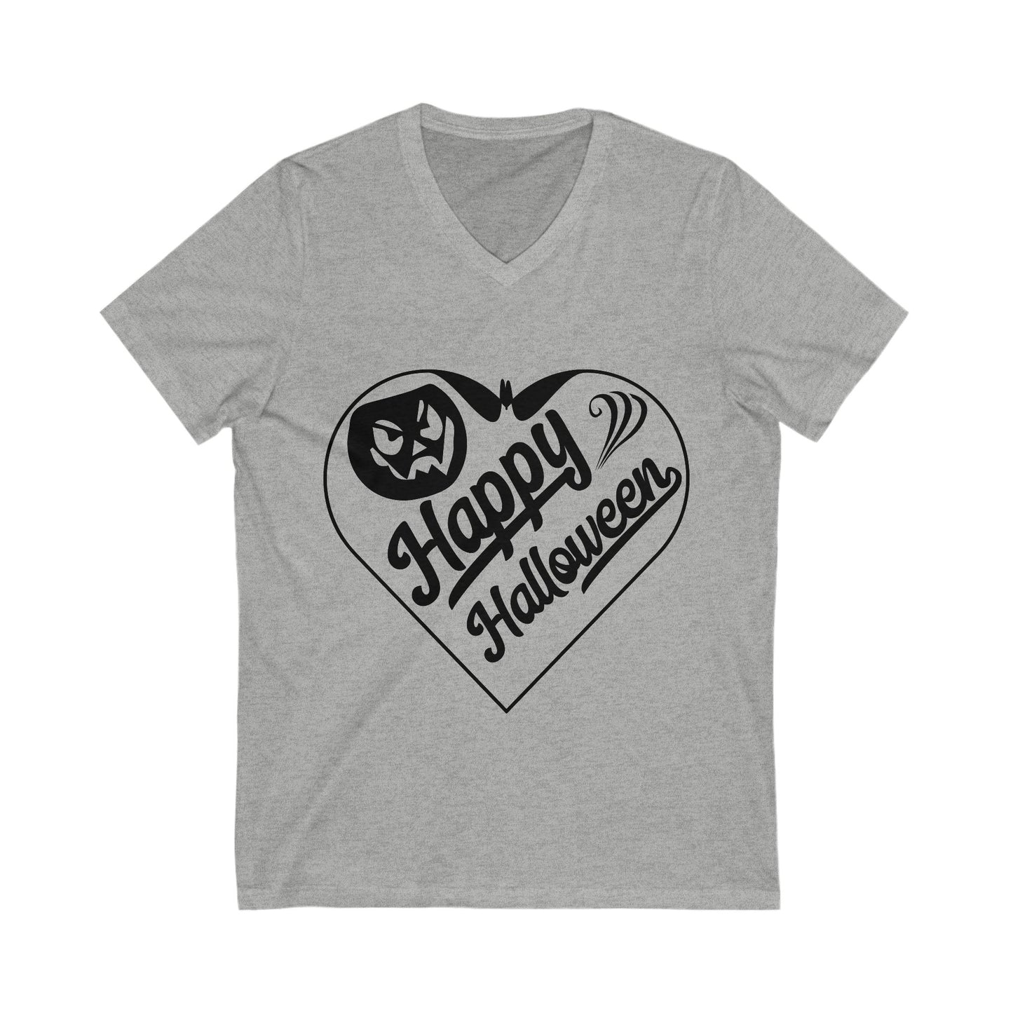 Happy Halloweeeen Unisex Short Sleeve V-neck Tshirt