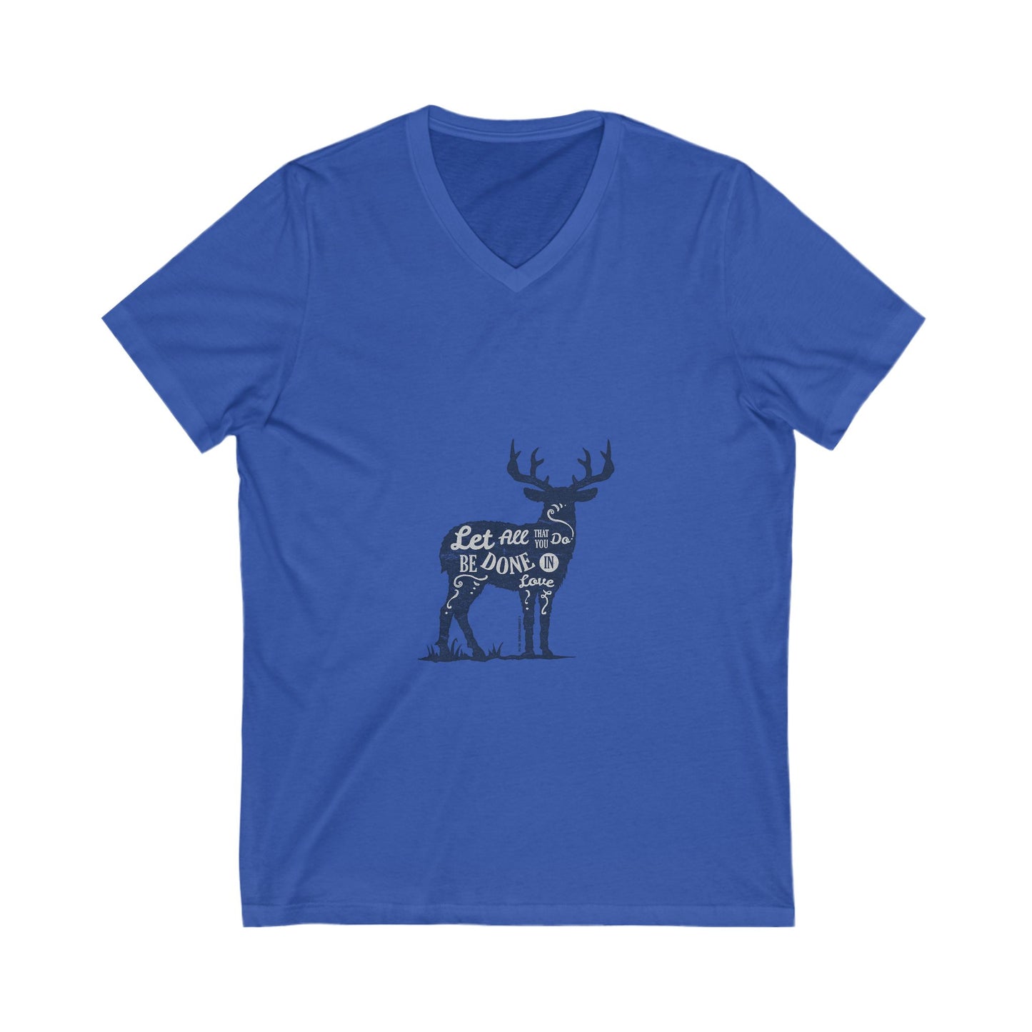 Done In Love Unisex Short Sleeve V-neck Tshirt