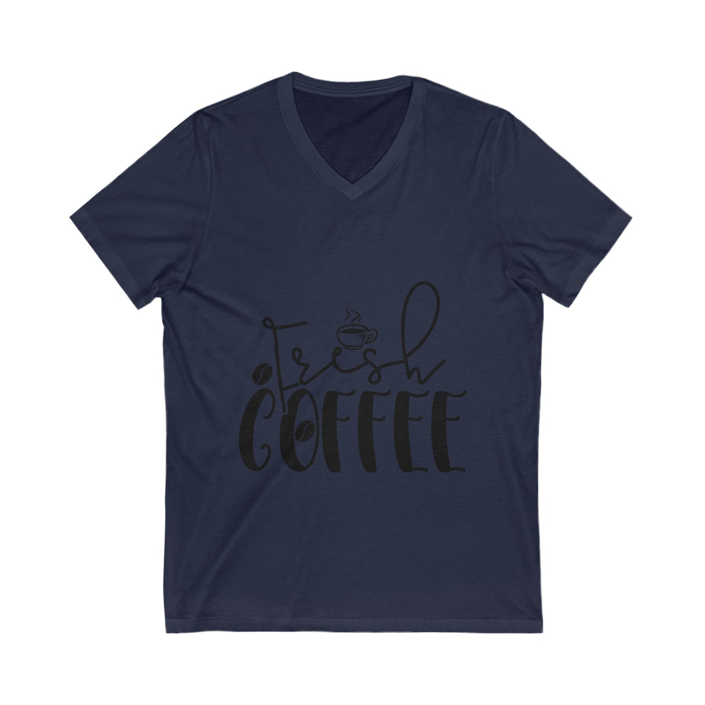 Fresh Coffee Unisex Short Sleeve V-neck Tshirt
