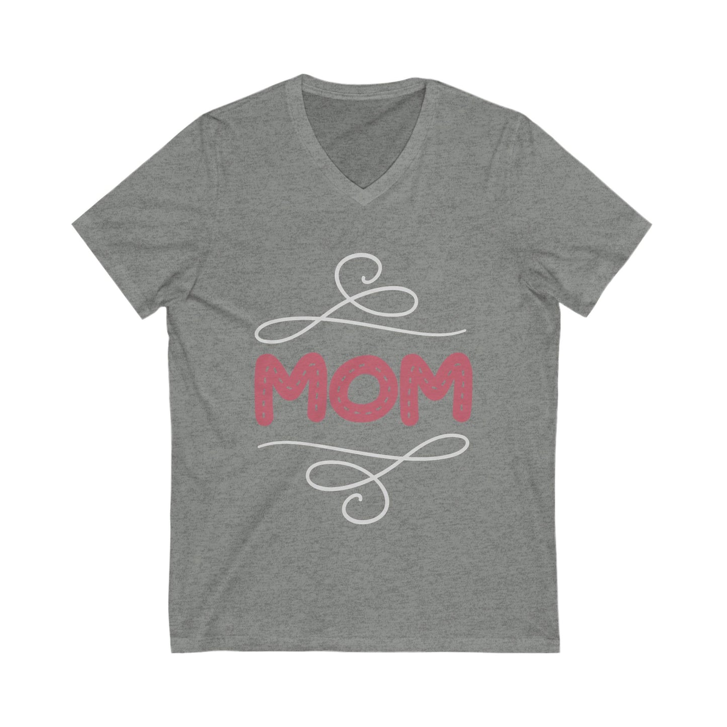 Mom Unisex Short Sleeve V-neck Tshirt