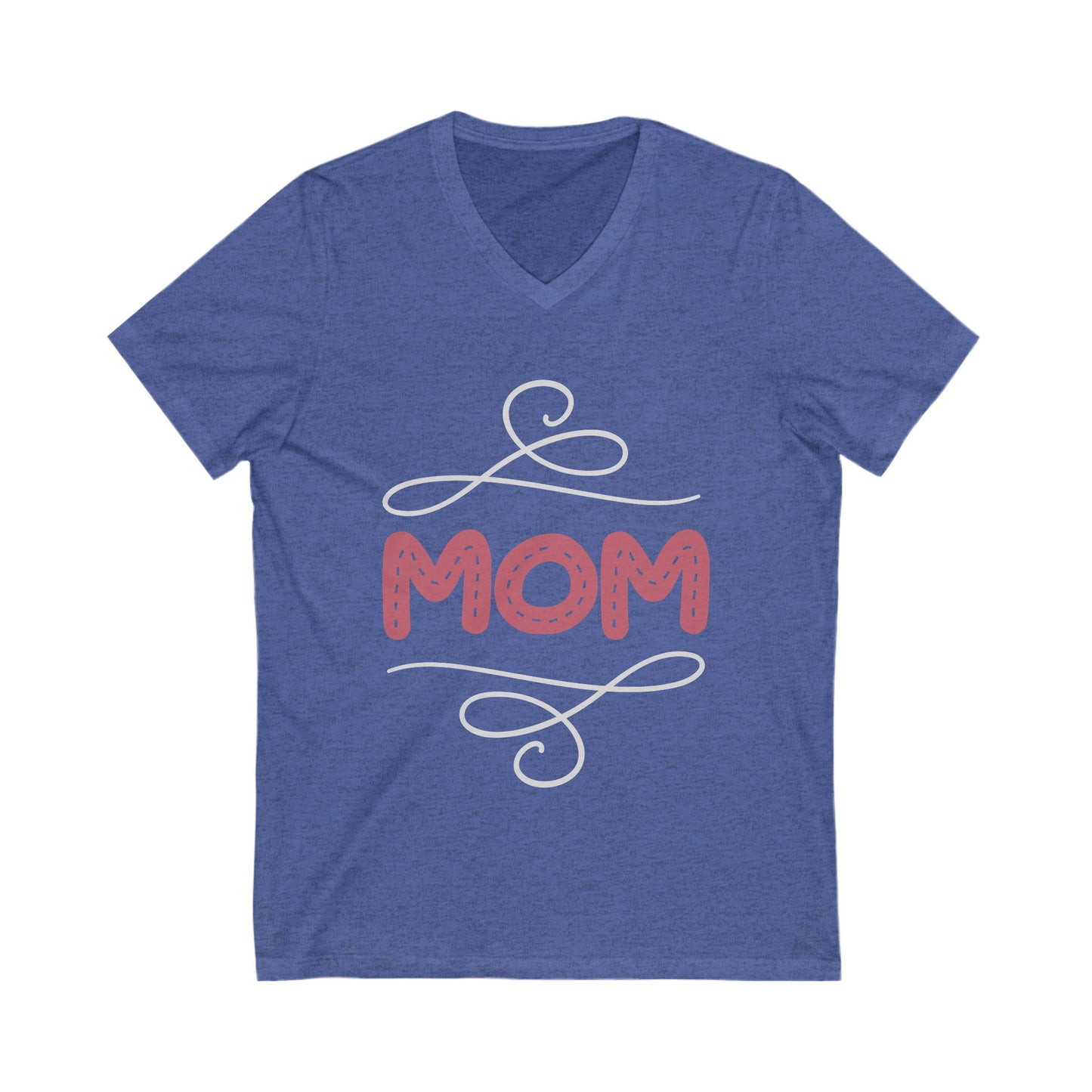 Mom Unisex Short Sleeve V-neck Tshirt