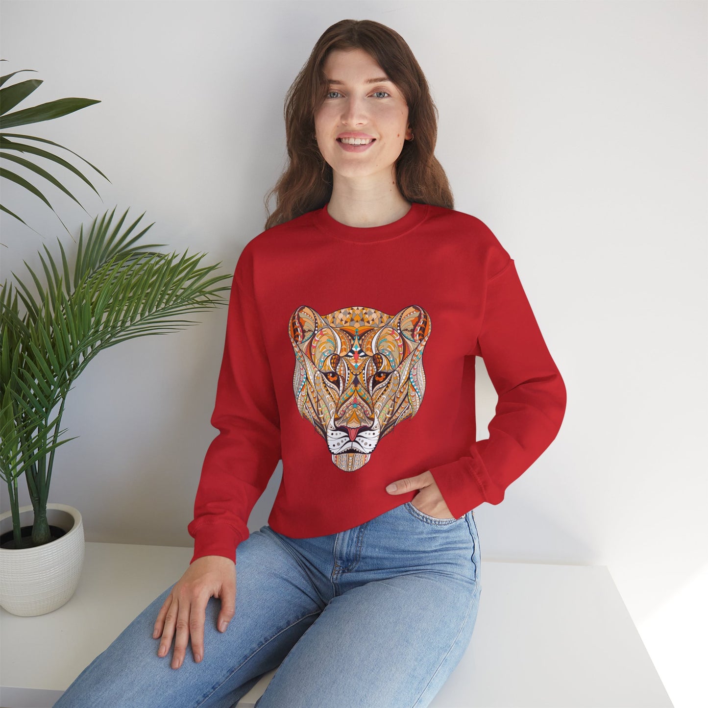 Lioness Crewneck Sweatshirt β Bold & Fearless