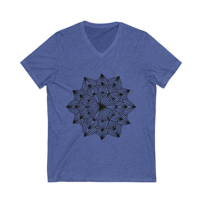 Mandala_101 Unisex Short Sleeve V-neck Tshirt