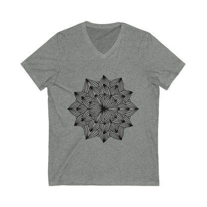 Mandala_101 Unisex Short Sleeve V-neck Tshirt