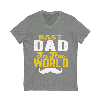 Bast Dad In The World Unisex Short Sleeve V-neck Tshirt