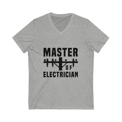 Master Of Electrician Unisex Short Sleeve V-neck Tshirt