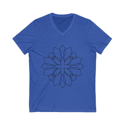 Mandala_11 Unisex Short Sleeve V-neck Tshirt
