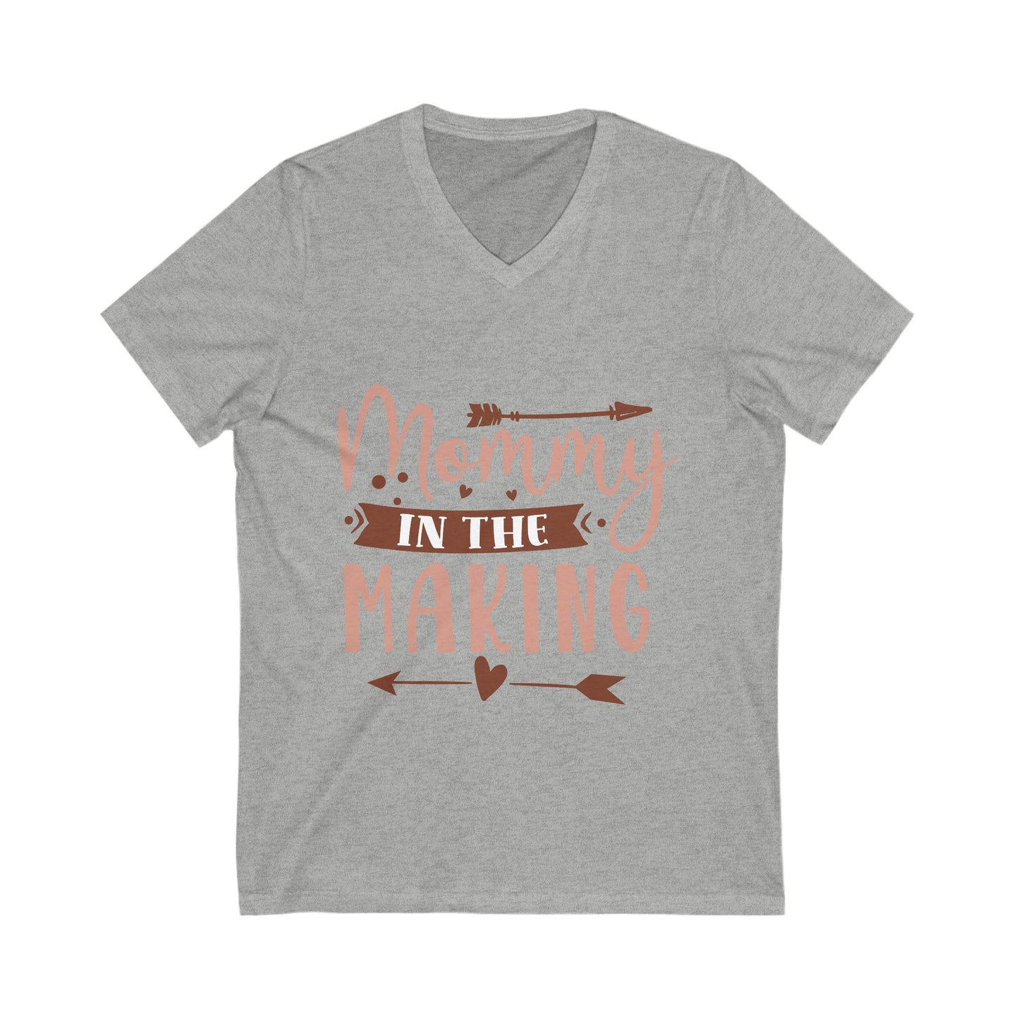 Mommy In The Making Unisex Short Sleeve V-neck Tshirt