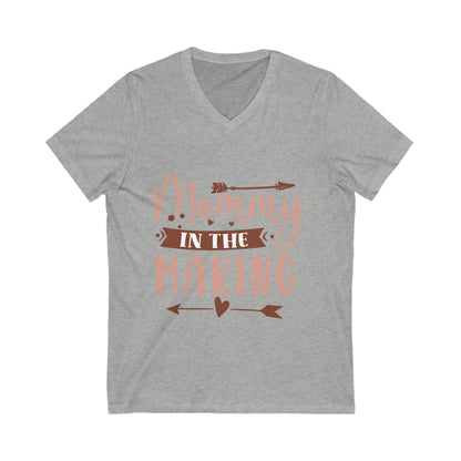 Mommy In The Making Unisex Short Sleeve V-neck Tshirt