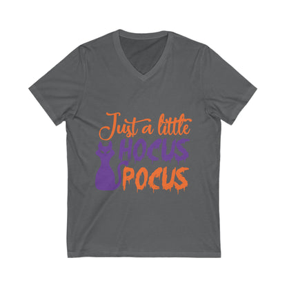 Just A Little Hocus Pocuss Unisex Short Sleeve V-neck Tshirt