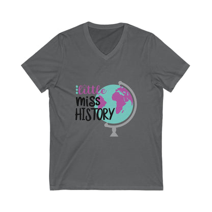 Little Miss History Unisex Short Sleeve V-neck Tshirt