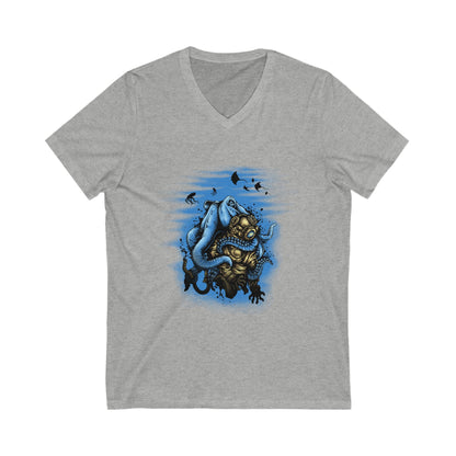 Deep Water Mistery Unisex Short Sleeve V-neck Tshirt