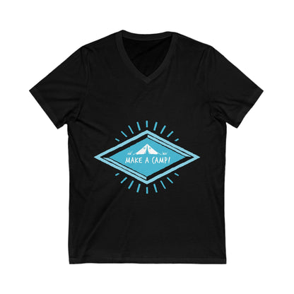 Make A Camp Unisex Short Sleeve V-neck Tshirt
