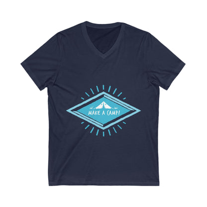 Make A Camp Unisex Short Sleeve V-neck Tshirt