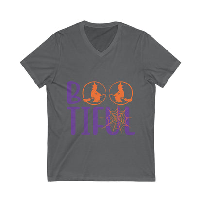 Boo Tiful-011 Unisex Short Sleeve V-neck Tshirt