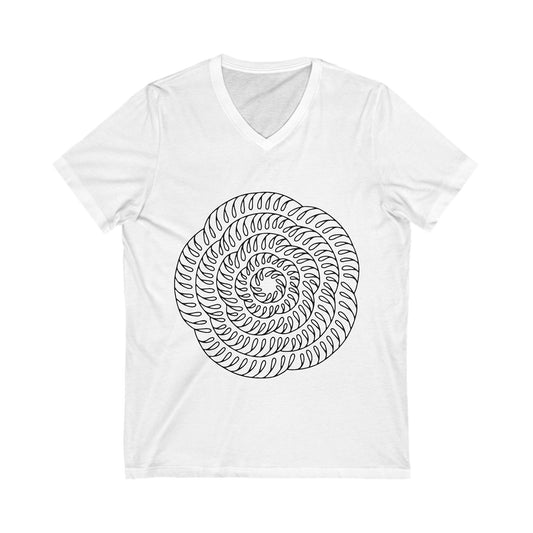 Mandala_113 Unisex Short Sleeve V-neck Tshirt