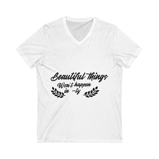 Beautiful Things Unisex Short Sleeve V-neck Tshirt