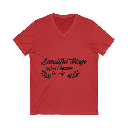 Beautiful Things Unisex Short Sleeve V-neck Tshirt