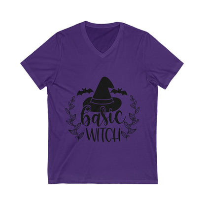 Basic Witch Unisex Short Sleeve V-neck Tshirt