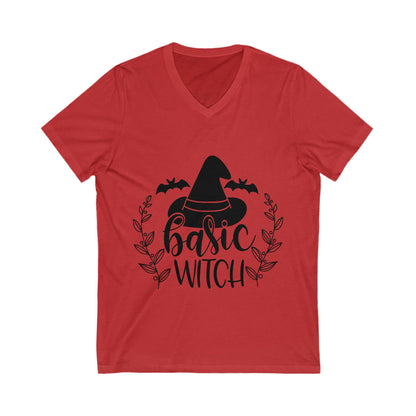 Basic Witch Unisex Short Sleeve V-neck Tshirt