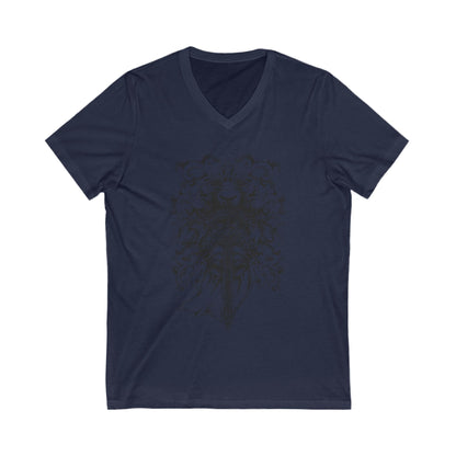 Knight And Armor Unisex Short Sleeve V-neck Tshirt