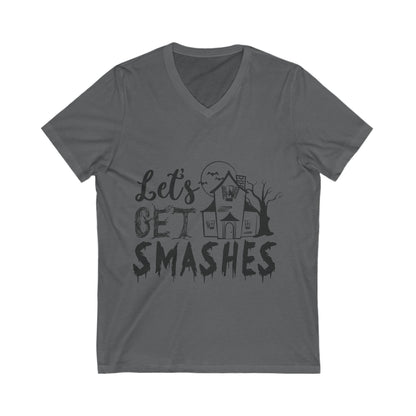 Let’S Get Smashes Unisex Short Sleeve V-neck Tshirt
