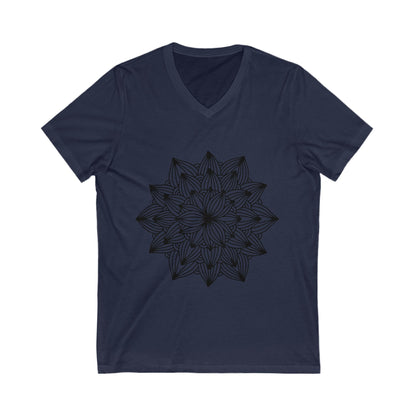 Mandala_101 Unisex Short Sleeve V-neck Tshirt