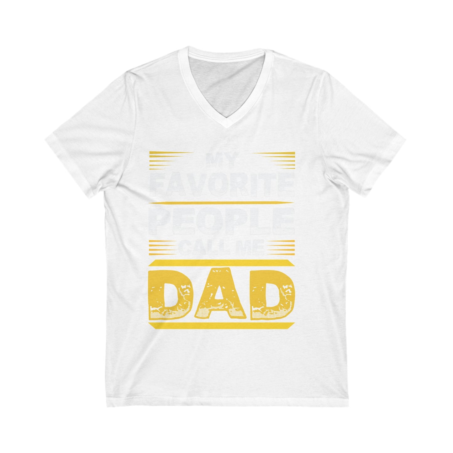 My Favourite People Call Me Dad Unisex Short Sleeve V-neck Tshirt