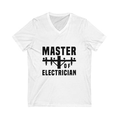 Master Of Electrician Unisex Short Sleeve V-neck Tshirt