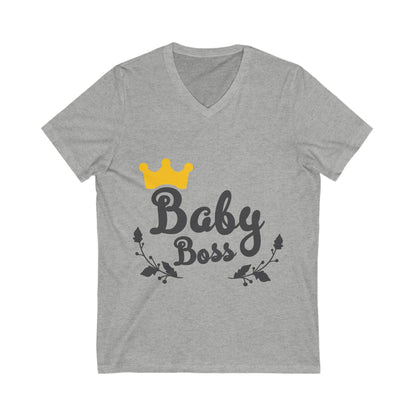 Baby Boss Unisex Short Sleeve V-neck Tshirt
