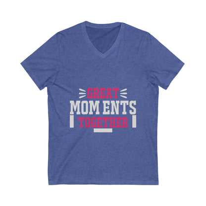 Great Moments Together Unisex Short Sleeve V-neck Tshirt