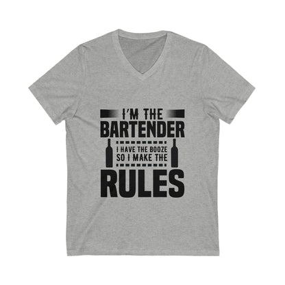 I Am The Bartender Unisex Short Sleeve V-neck Tshirt
