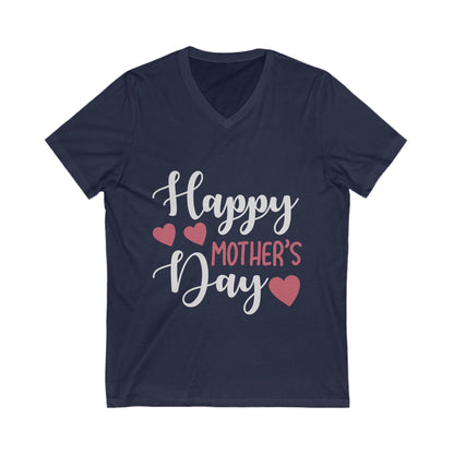 Happy Mother'S Day Unisex Short Sleeve V-neck Tshirt