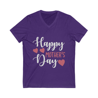 Happy Mother'S Day Unisex Short Sleeve V-neck Tshirt