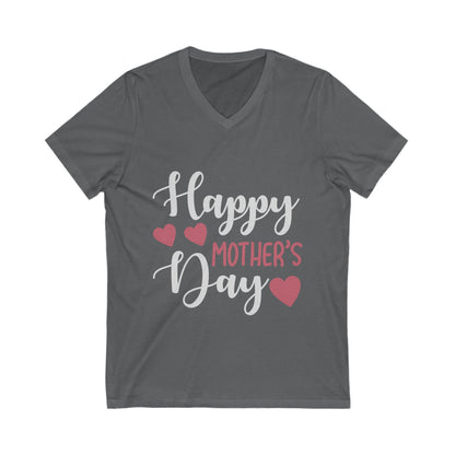 Happy Mother'S Day Unisex Short Sleeve V-neck Tshirt