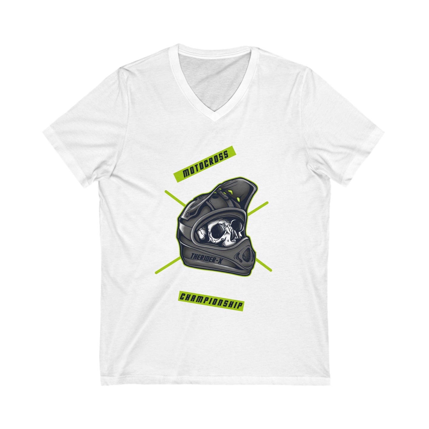Motocross Unisex Short Sleeve V-neck Tshirt