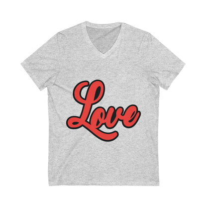 Love4 Unisex Short Sleeve V-neck Tshirt