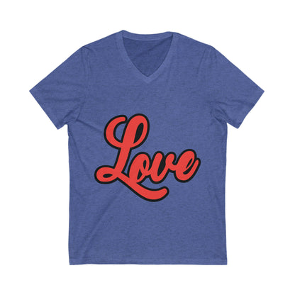 Love4 Unisex Short Sleeve V-neck Tshirt