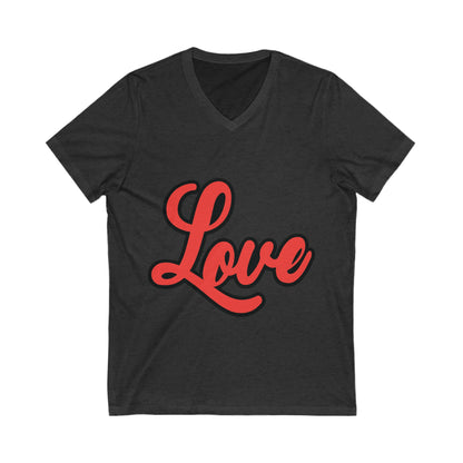 Love4 Unisex Short Sleeve V-neck Tshirt