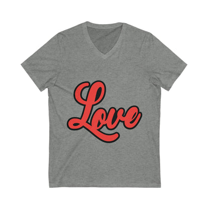Love4 Unisex Short Sleeve V-neck Tshirt