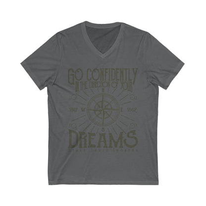 Directions Of Your Dreams Unisex Short Sleeve V-neck Tshirt