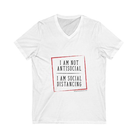 Social Distancing Funny V-Neck Tee for Friends & Family