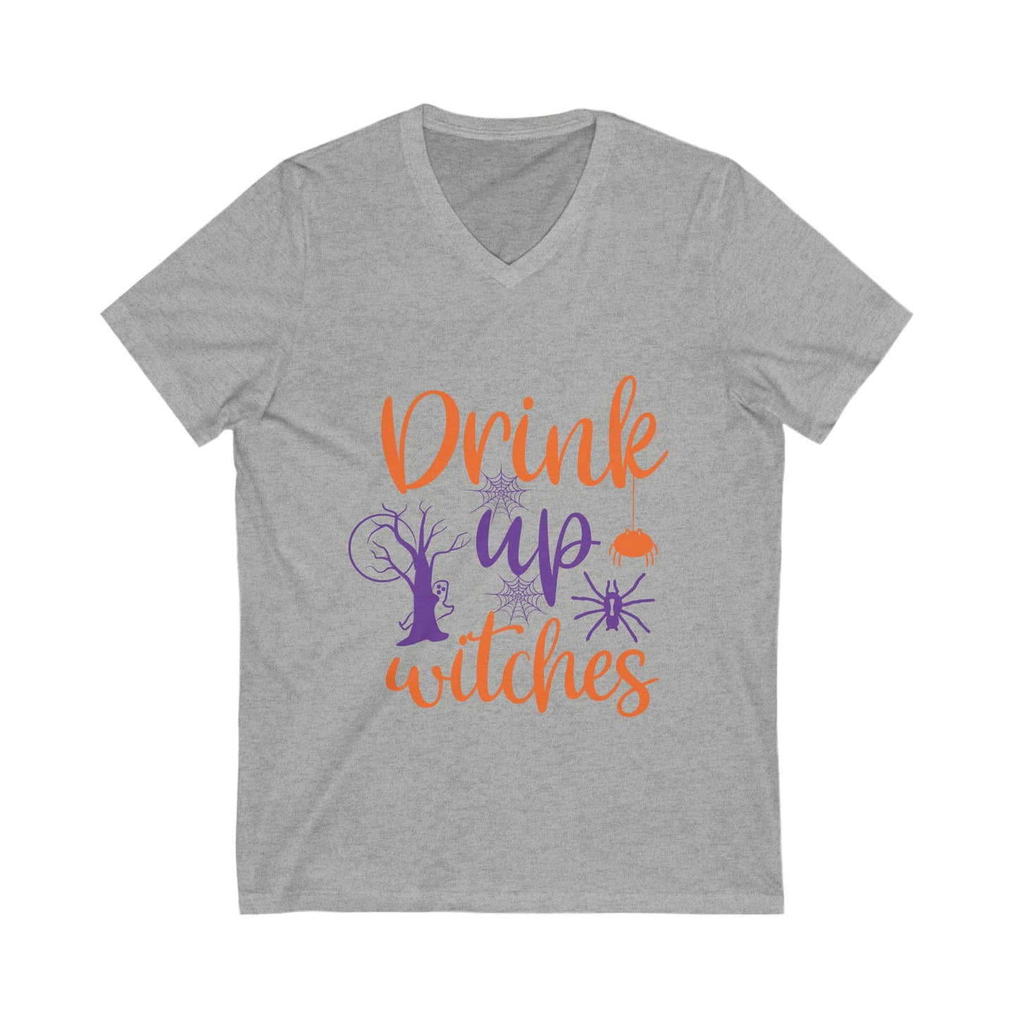 Drink Up Witch Unisex Short Sleeve V-neck Tshirt